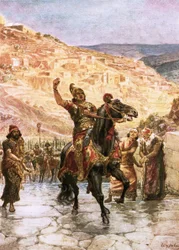 Il Rabshakeh assiro chiede la resa di Gerusalemme