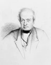 Ritratto del botanico scozzese Robert Brown (1773-1858), c.1849 (disegno)