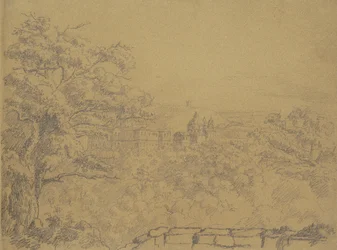 Recto: Paesaggio Rurale con Monastero