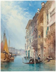 Una gondola sul Canal Grande, Venezia