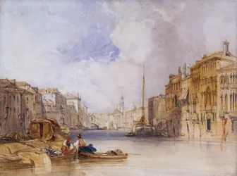 Il Canal Grande, Venezia (acquerello e matita su carta)