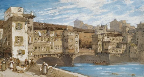 Il Ponte Vecchio, Firenze, 1877