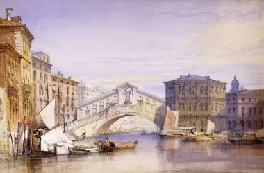 Il Rialto dal Canal Grande, 1852