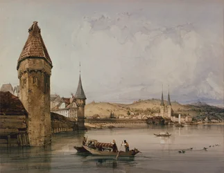 Città di Lucerna, sul lago dei Quattro Cantoni