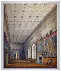 Vista interna della Camera Dipinta, Palazzo di Westminster, Londra