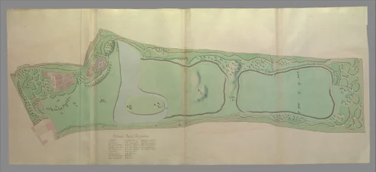 Piano generale dei giardini di Kew, 1763