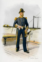 Capitano della Royal Navy, c1890-c1893