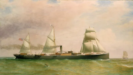 La nave a tre alberi e il piroscafo 