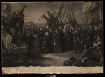 Inghilterra e America. La visita di Sua Maestà la Regina Vittoria alla nave artica Resolute, 16 dicembre 1856, c.1859