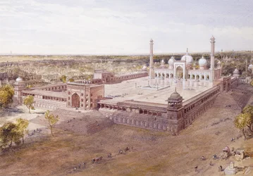 La Jami Masjid, Delhi, 1864