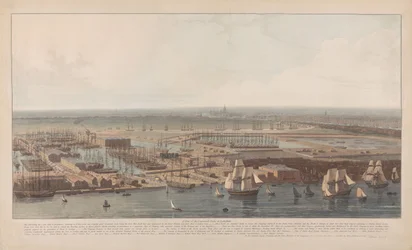 Veduta dei moli commerciali di Rotherhithe