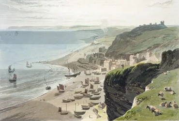 Hastings, dalla East Cliff, da 
