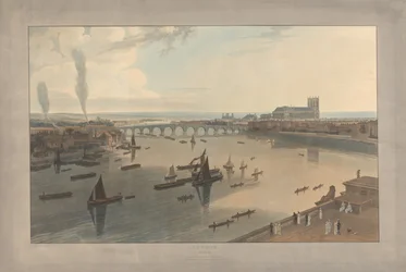 Tavola VI: Londra, il Westminster Bridge e l