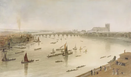 Ponte di Westminster da Somerset House, 1805