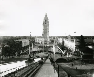 Coney Island Dreamland - vista dalla cima delle discese, c.1910-21