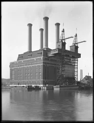 Centrale elettrica di Sherman Creek, W. 201st Street, Inwood, New York City, giugno 1916