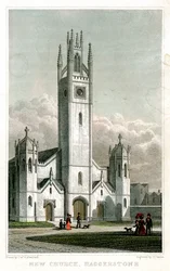 Nuova Chiesa, Haggerston, Hackney, Londra, 1827