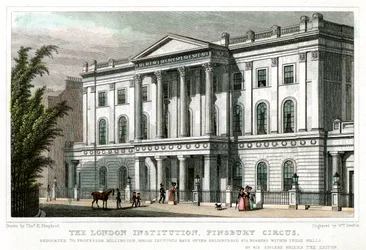 La London Institution, Finsbury Circus, Londra, 1827