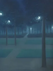Notturno nel Parc Royal, Bruxelles