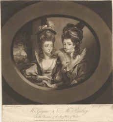 Mrs. Gwynne e Mrs. Bunbury nei personaggi delle Allegre Comari di Windsor