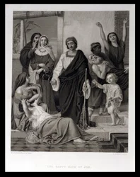 I giorni felici di Giobbe, inciso da H. Bourne