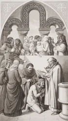 Il battesimo del re Ethelbert del Kent da Sant