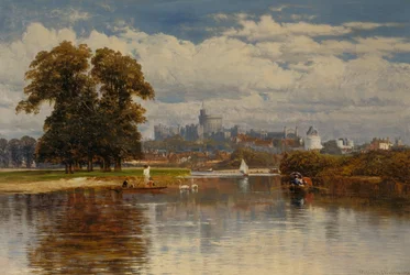 Veduta di Windsor dal Tamigi