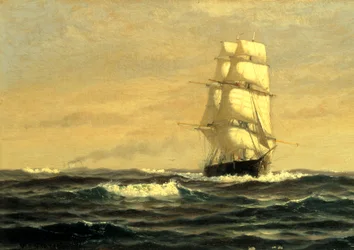 Nave a vela - al largo della costa del Maine