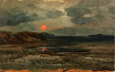 Alba sulle acque di pesca - Maine