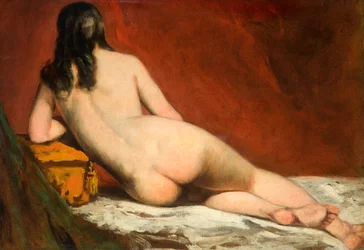 Studio di nudo di donna distesa, 1849