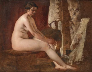 Nudo seduto