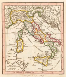 Italia antica. Mappa.