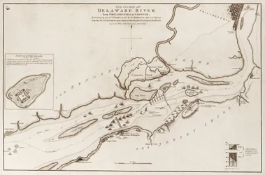 Il corso del fiume Delaware da Filadelfia a Chester, Nord America