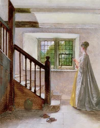 Interno a Haddon Hall, XIX secolo