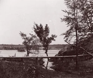 Forte Darling. Batteria mascherata e ostruzione nel fiume James, ca. 1865