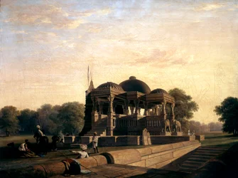 Tempio antico a Hulwud, 1826