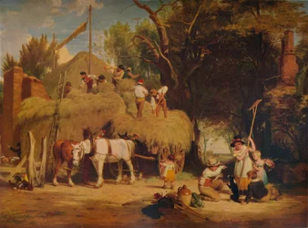 Impilare il fieno, 1840, 1938