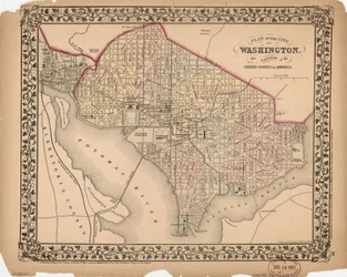 Piano della città di Washington - la capitale degli Stati Uniti d