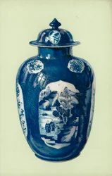 Vaso, "Blu e Bianco," Cinese, Periodo di K