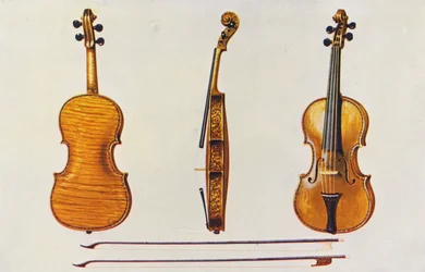Strumenti musicali: Violino, lo Stradivari Hellier, e due vecchi archi noti per la scanalatura