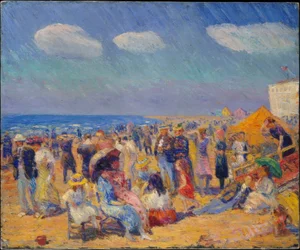 Folla sulla costa