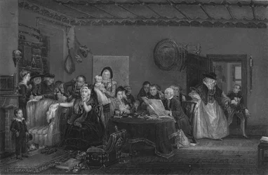 Lettura del testamento, c1820