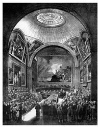 Sala del Consiglio Comune, Guildhall, Città di Londra, 1886