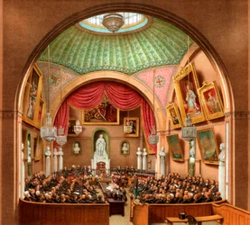 Sala del Consiglio, Guildhall, Città di Londra, 1886