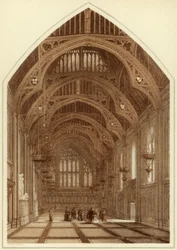 Interno della Guildhall, Città di Londra, 1886