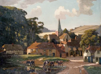 Villaggio e stagno di Harting