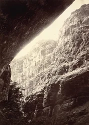 Cañon di Kanab Wash, guardando a sud, 1872