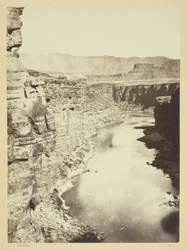 Grand Canyon, Fiume Colorado, vicino a Paria Creek, guardando a ovest, 1872