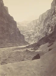 Grand Canyon del fiume Colorado, bocca del Kanab Wash, guardando a ovest