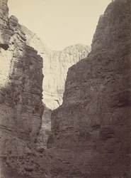 Muri di calcare, Kanab Wash, Fiume Colorado, 1872
